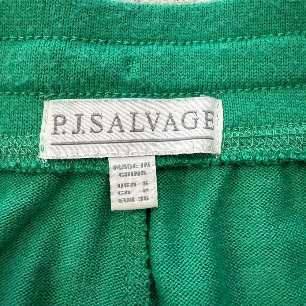 P.J. Salvage Green Sun Tie Waist Joggers - Picture 6 of 6